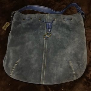 BEAUTIFUL Suede Coach Purse / Signature C insides